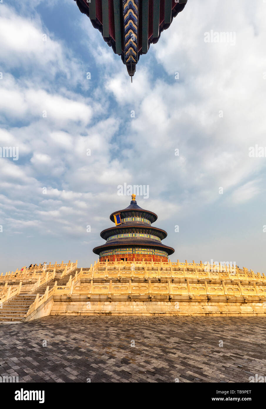 Beijing Temple of Heaven for the Year of the Year in Stock Photo