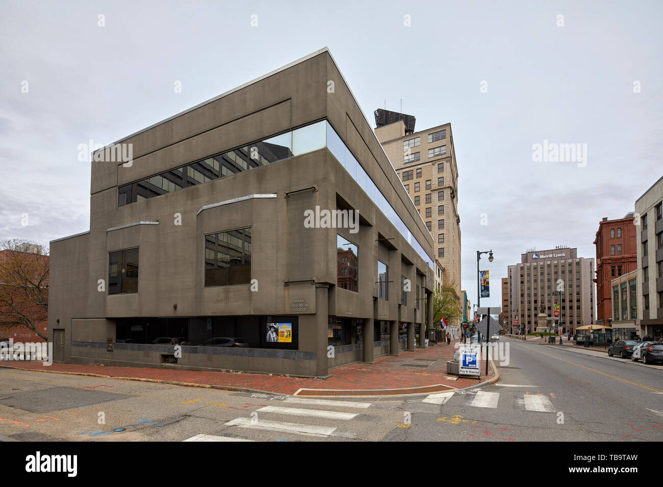 Maine Historical Society on Congress Street in Portland Maine ME USA