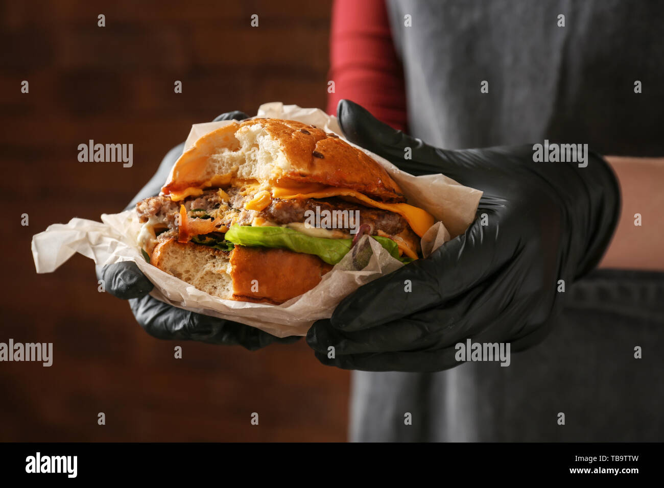 Bitten burger hi-res stock photography and images - Alamy