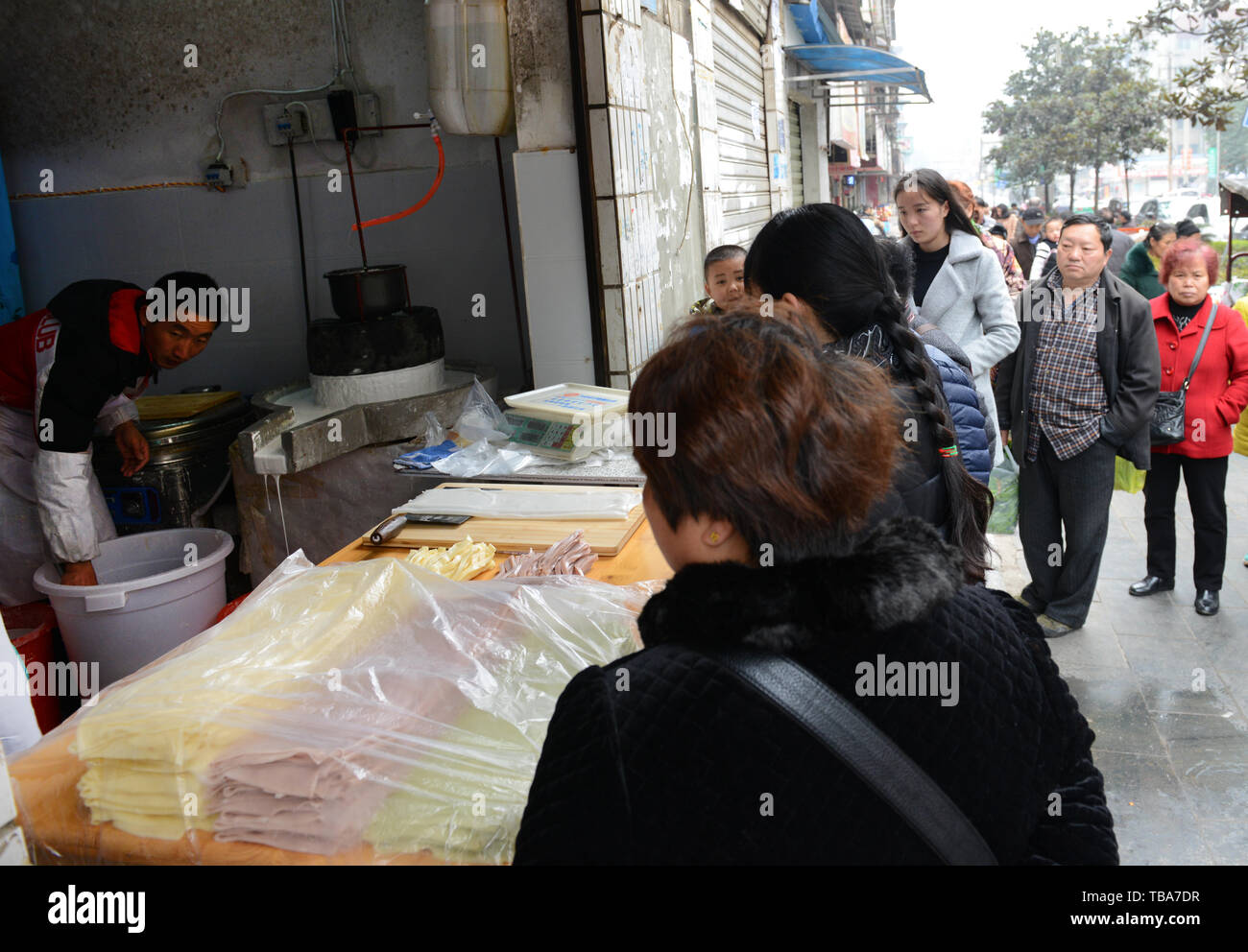 A tofu shop in Kaili, China Stock Photo Alamy