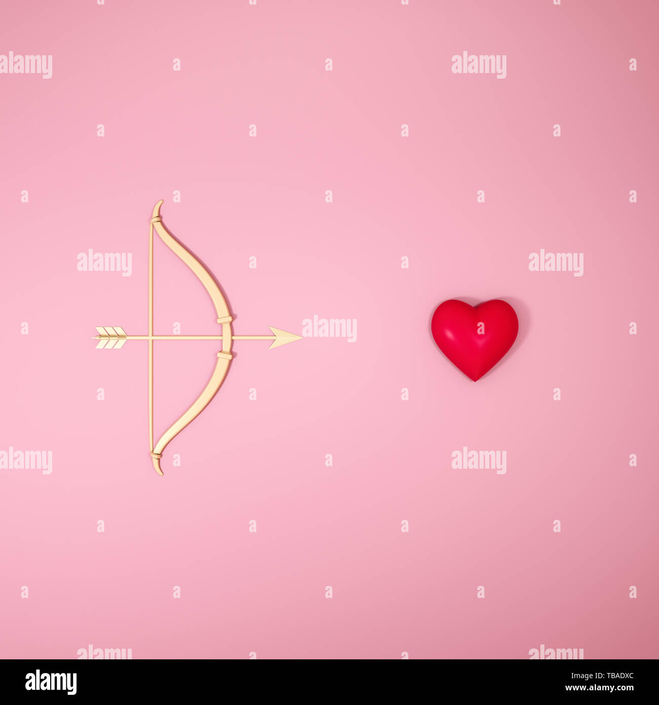 Cupid's bow and arrow Stock Photo Alamy