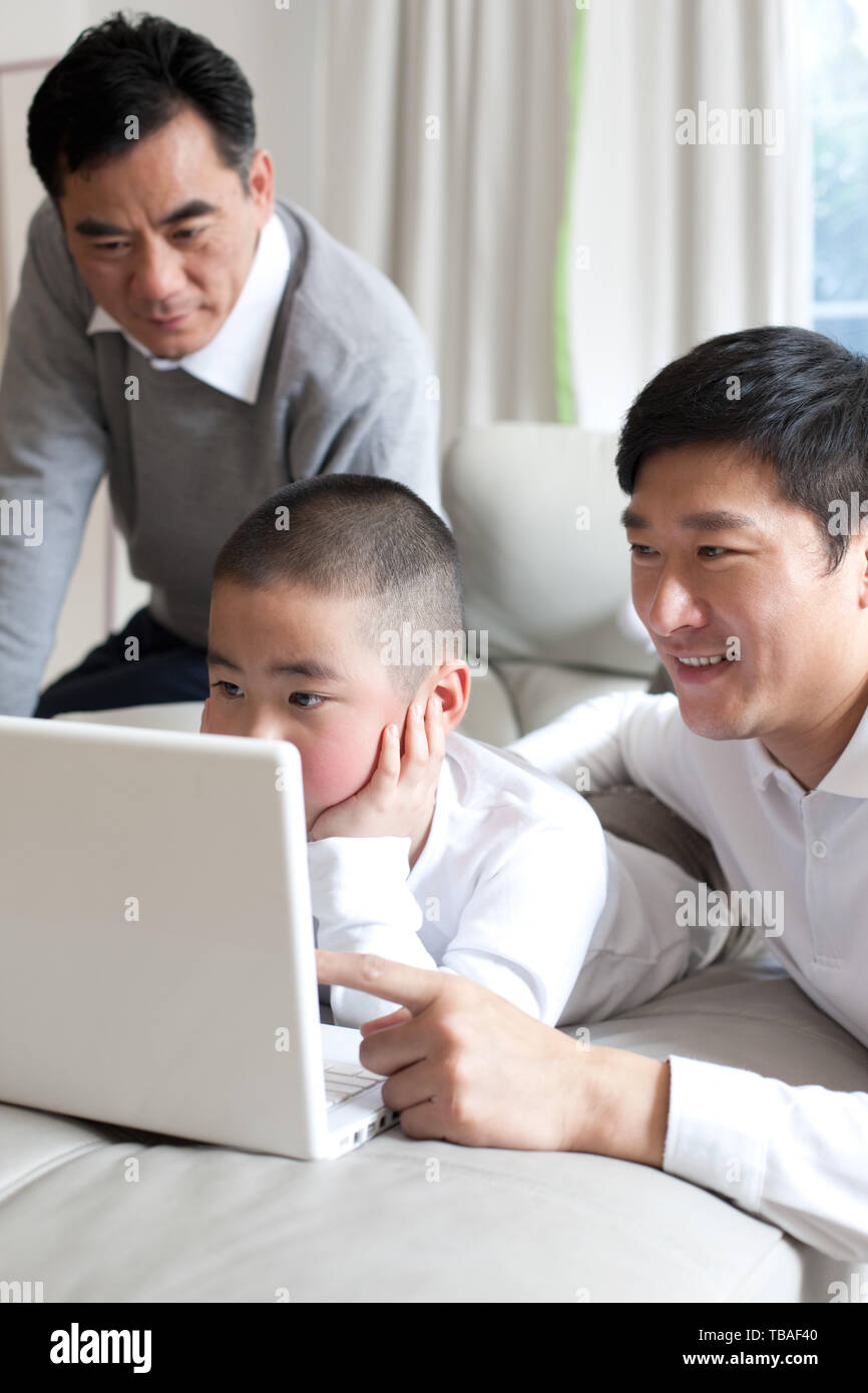 Warm family interaction hi-res stock photography and images - Alamy