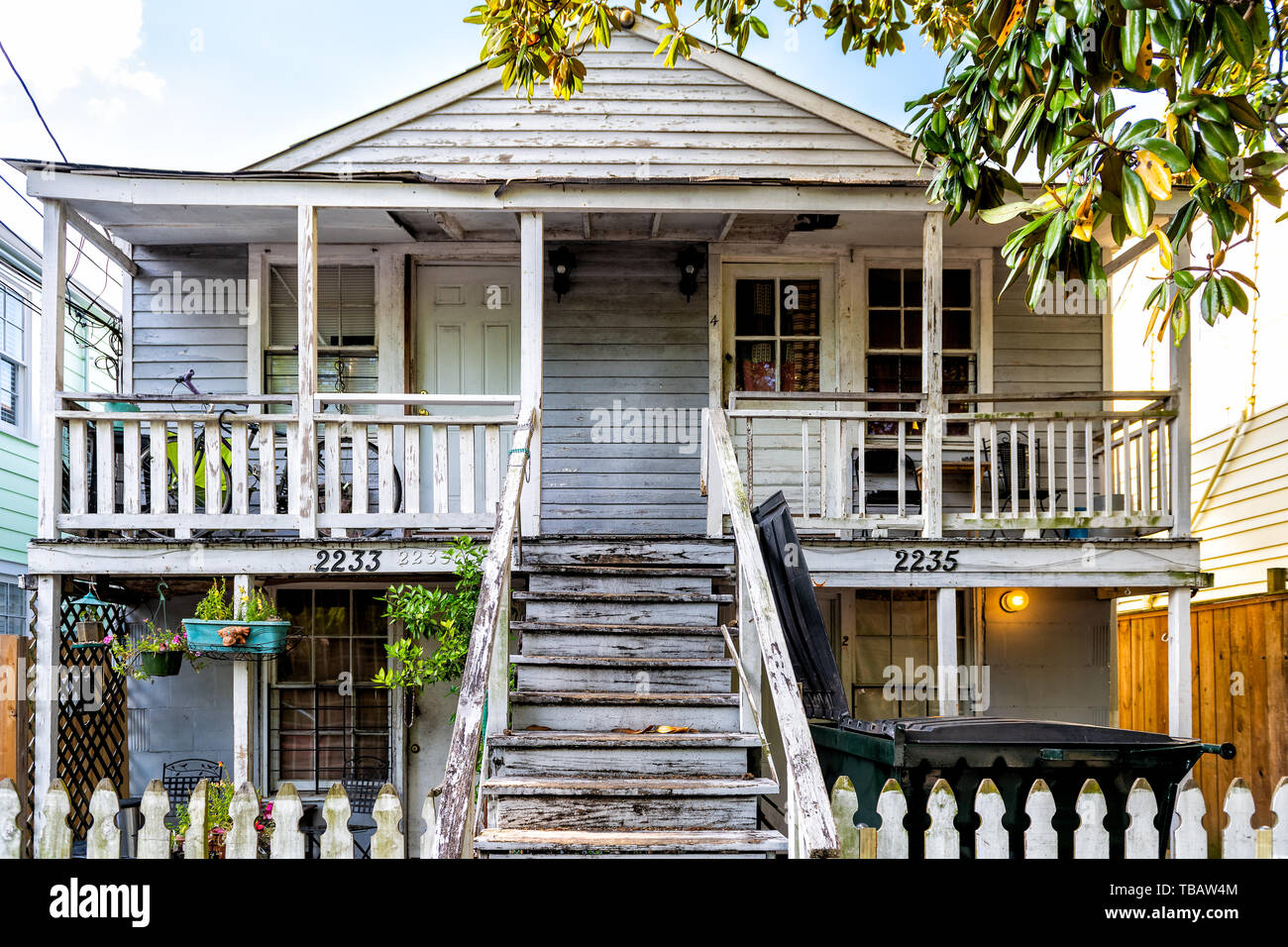 New Orleans, USA April 22, 2018 Old Dauphine street district in