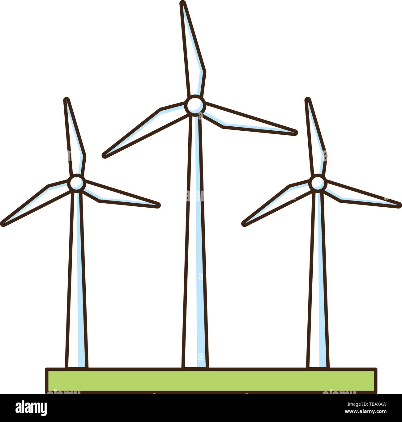 wind turbines energy Stock Vector Image & Art - Alamy