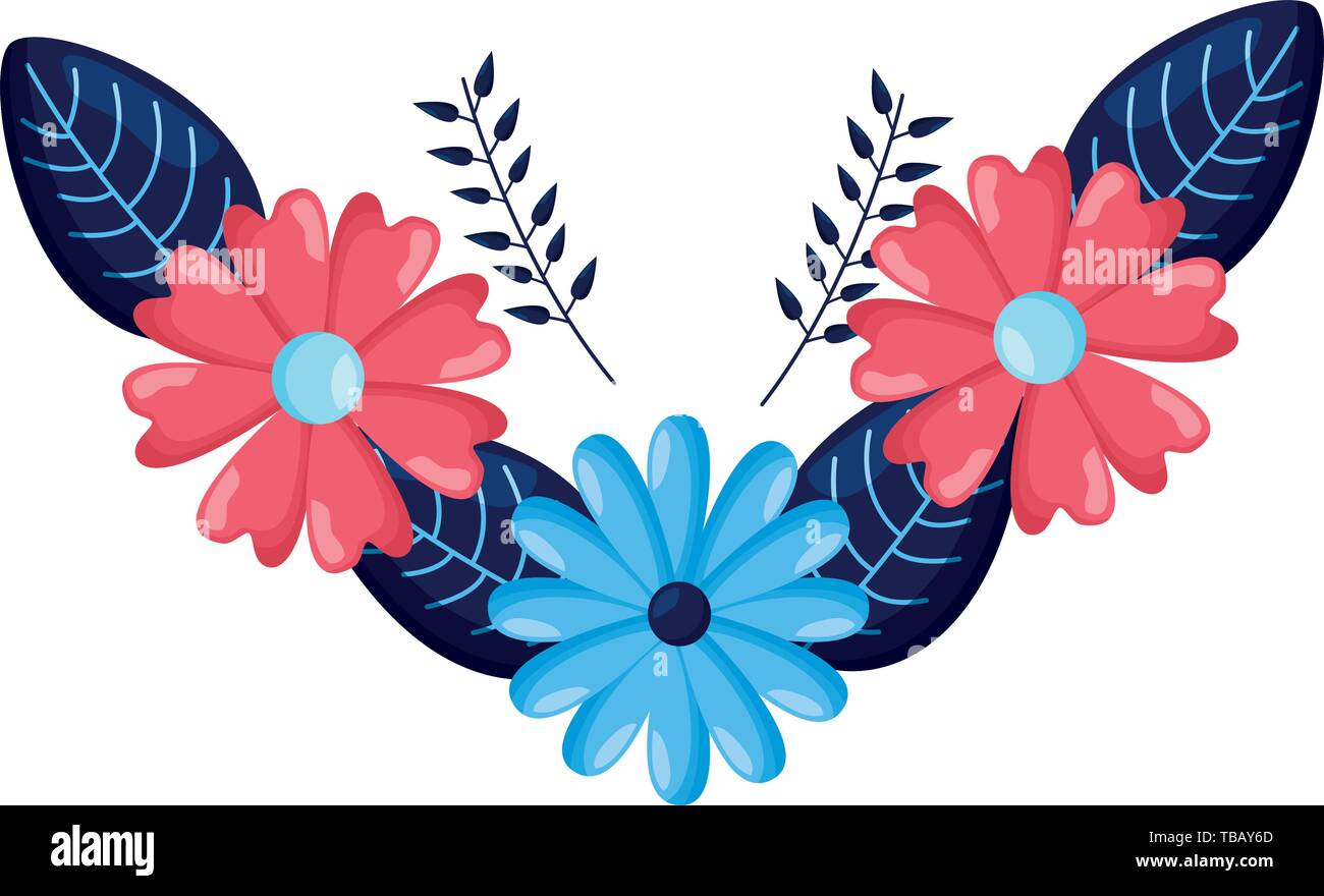 flowers leaves foliage Stock Vector Image & Art - Alamy