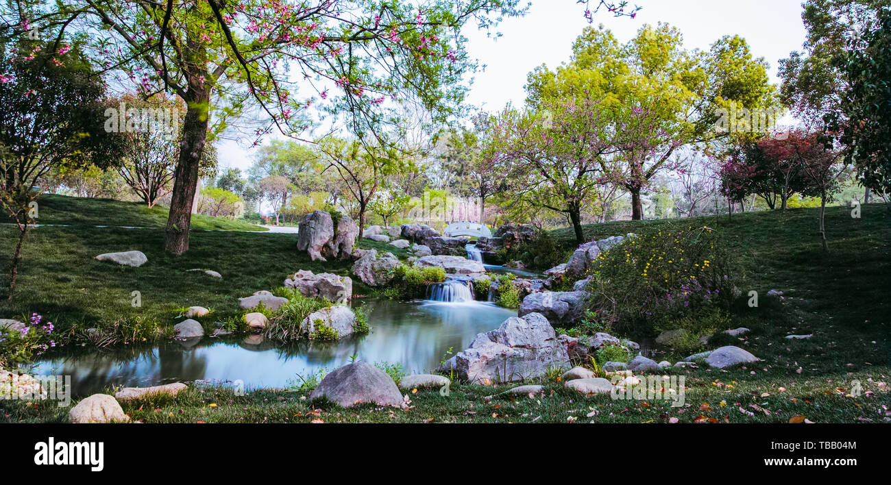 Grain planting lawns scenery skinny west lake peach blossom pink hires