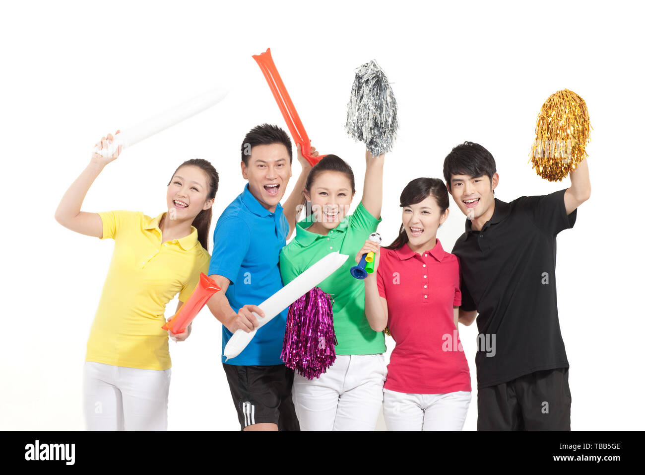 Man cheering for woman hi-res stock photography and images - Alamy