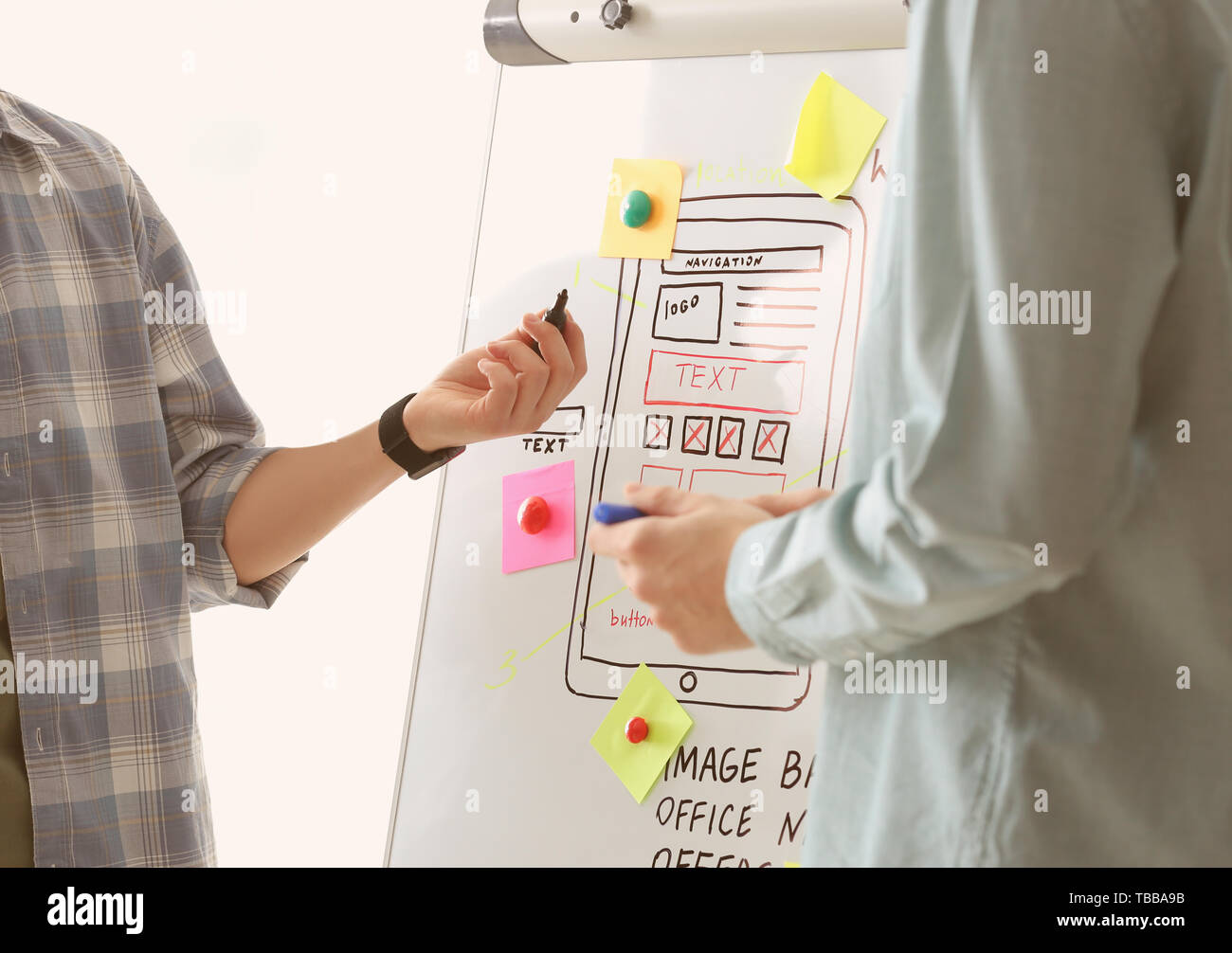 Young IT designers working in office Stock Photo
