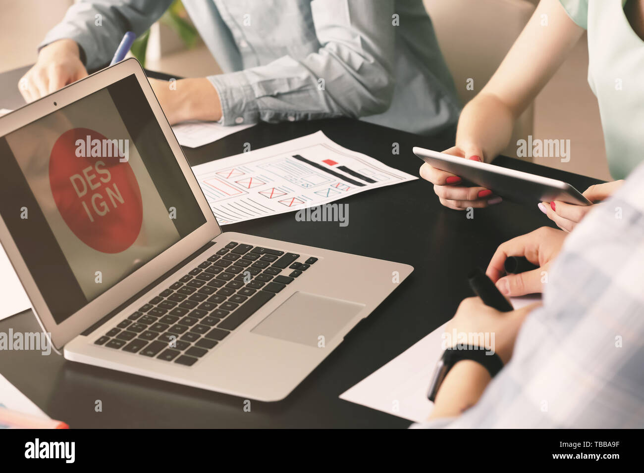 Young IT designers working in office Stock Photo