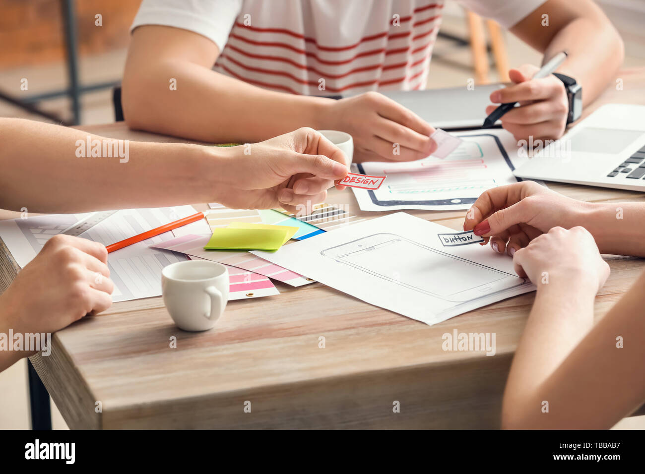 Young IT designers working in office Stock Photo
