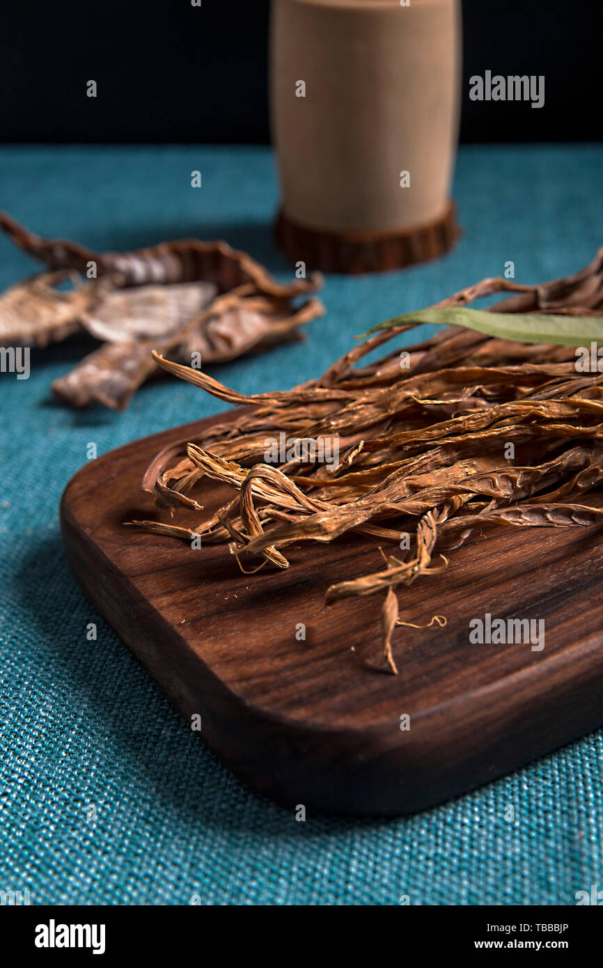 Dry bamboo shoots from farmers with high nutritional value Stock Photo