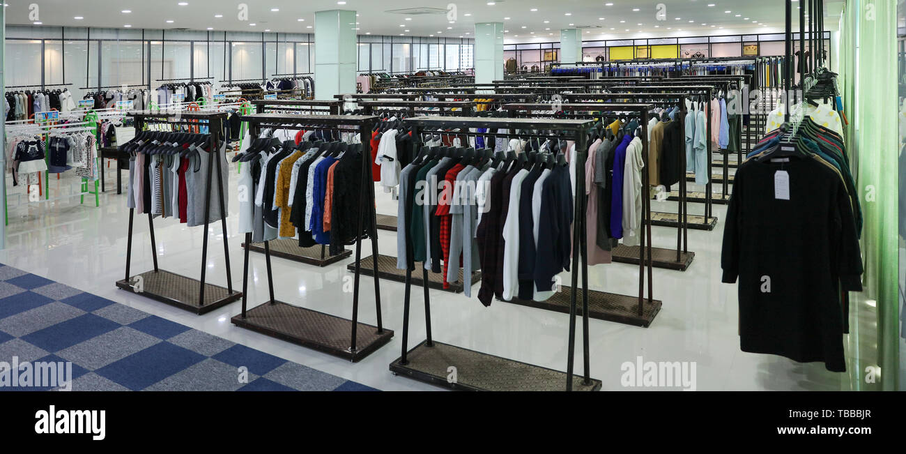 Clothing showroom Stock Photo