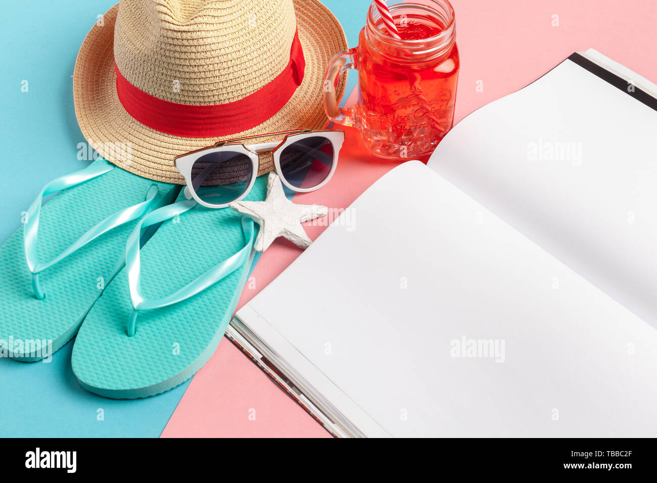 Writing Diary Summer Beach Vacation Concept Stock Photo - Alamy