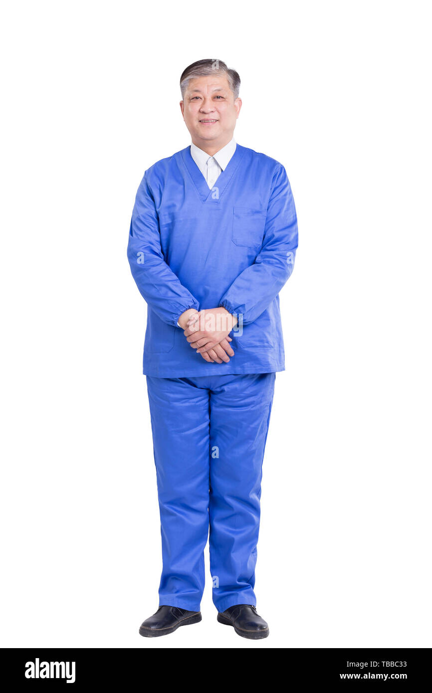 Blue doctor uniform man not stethoscope Cut Out Stock Images & Pictures ...