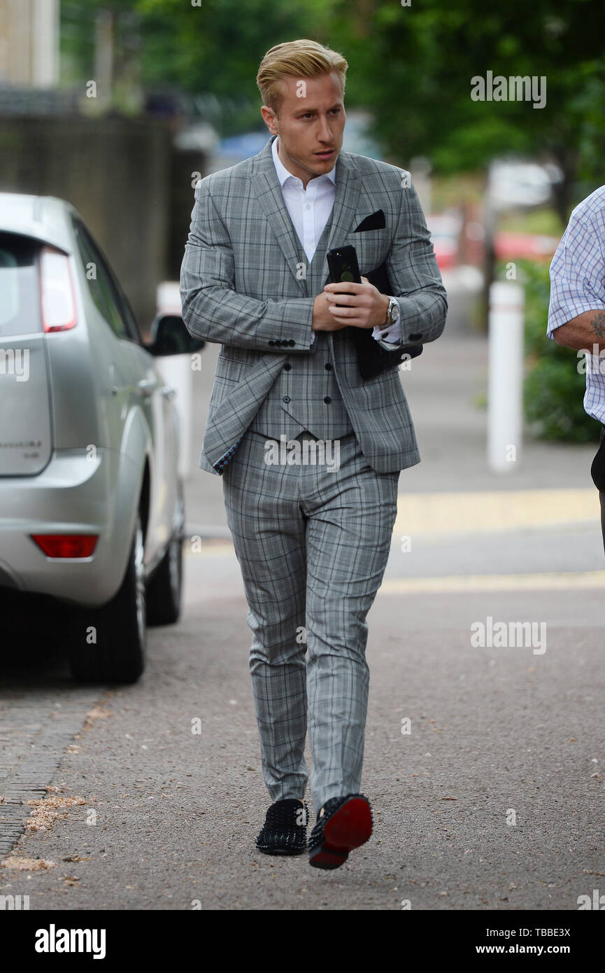 Kris Boyson arrives at Medway Magistrates' Court in Chatham, Kent ...