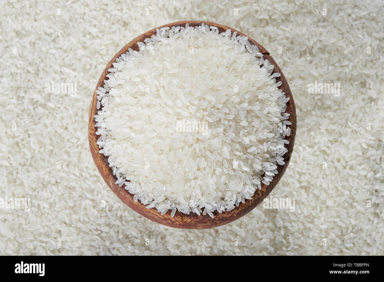 A bucket of rice Stock Photo Alamy