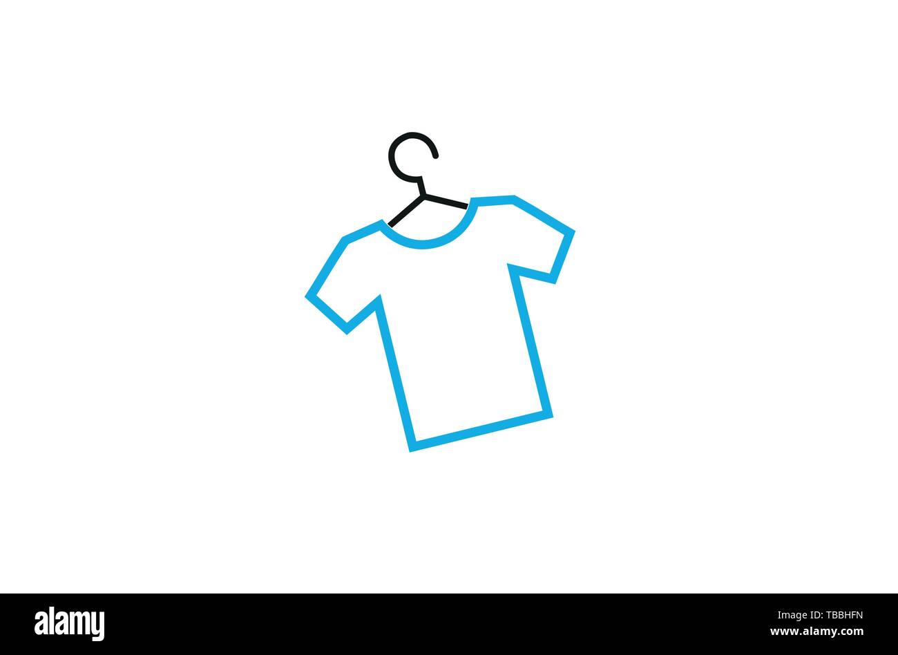 Creative Blue Tee Shirt Hanger Logo Design Symbol Vector Illustration creative-blue-tee-shirt-hanger-logo-design-symbol-vector-illustration