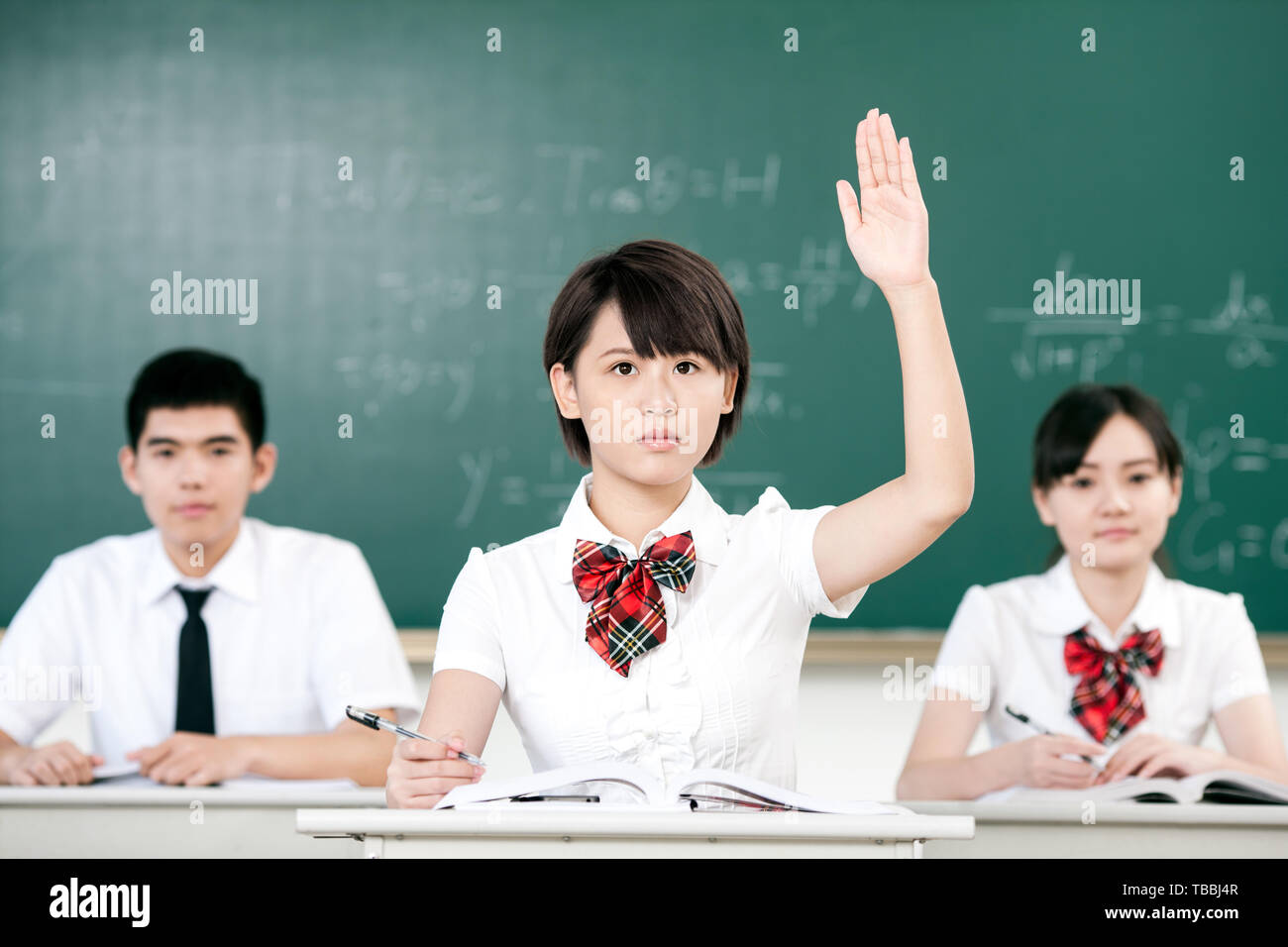 Learning time for high school students Stock Photo - Alamy