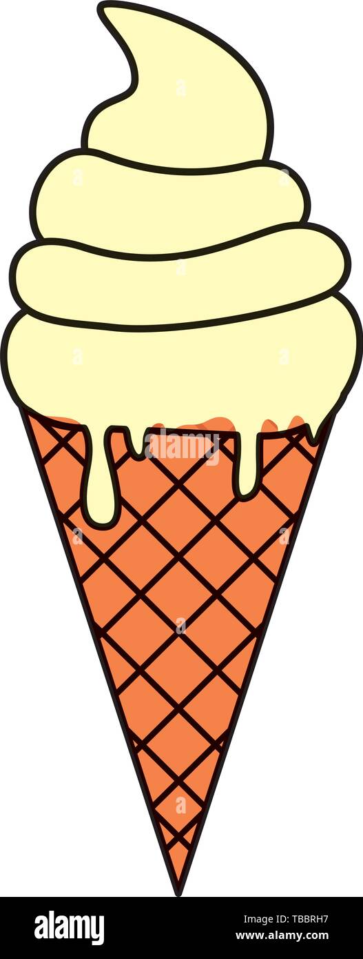 sweet ice cream cone icon Stock Vector Image & Art - Alamy