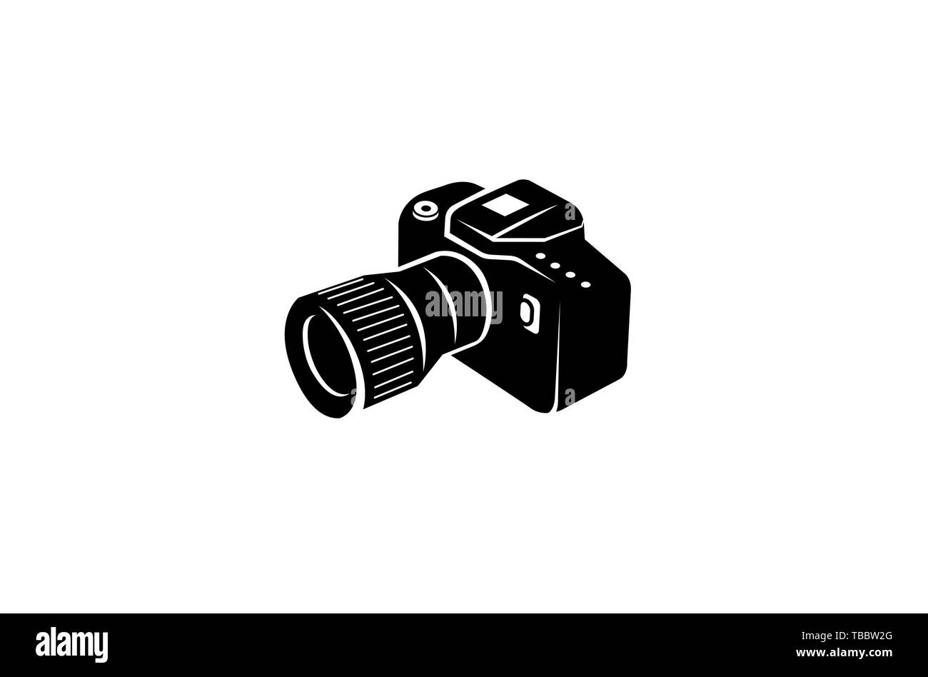 Creative Black Camera Logo Design Symbol Vector Illustration Stock Vector