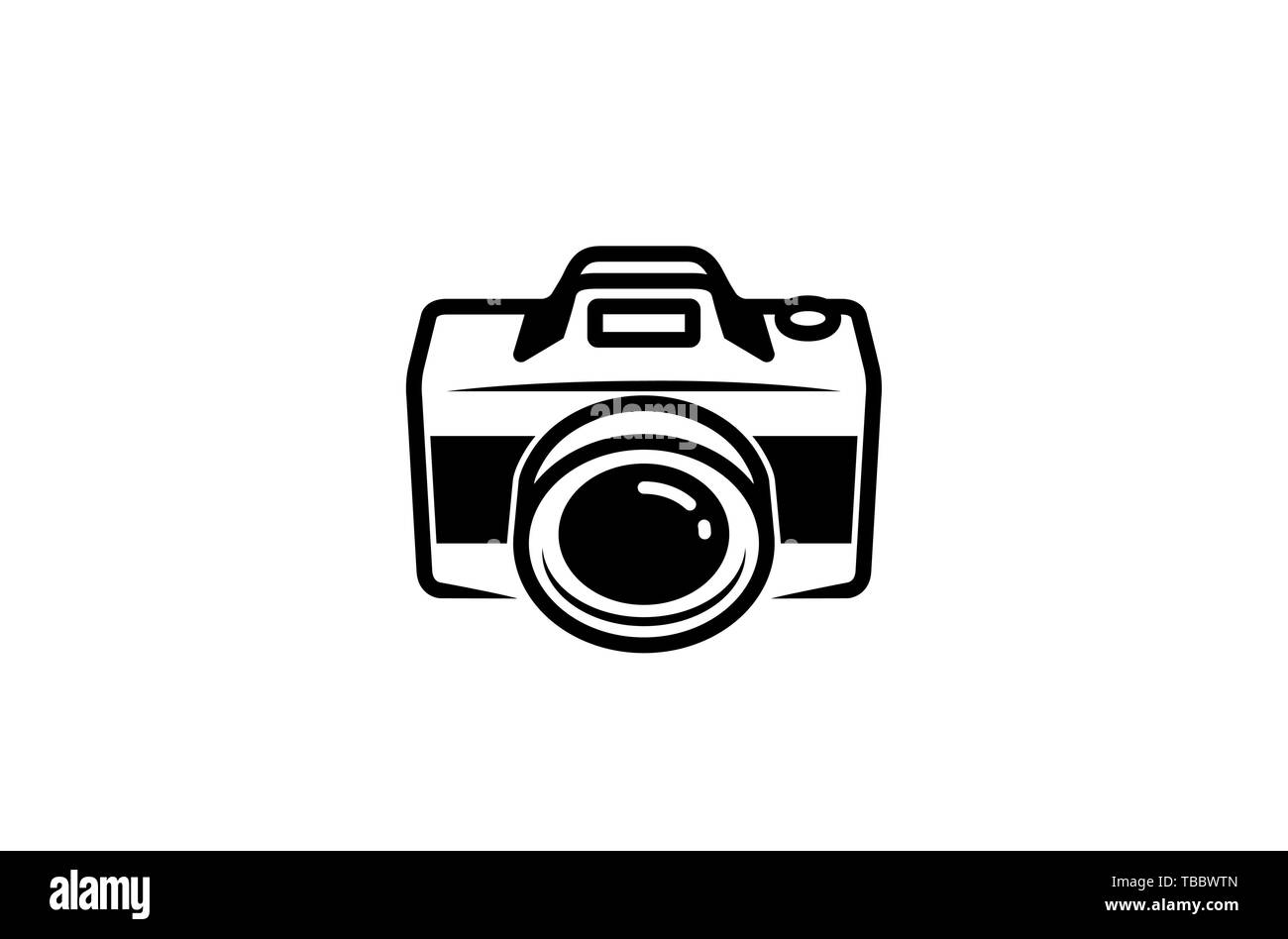 Creative Black Camera Logo Design Symbol Vector Illustration Stock