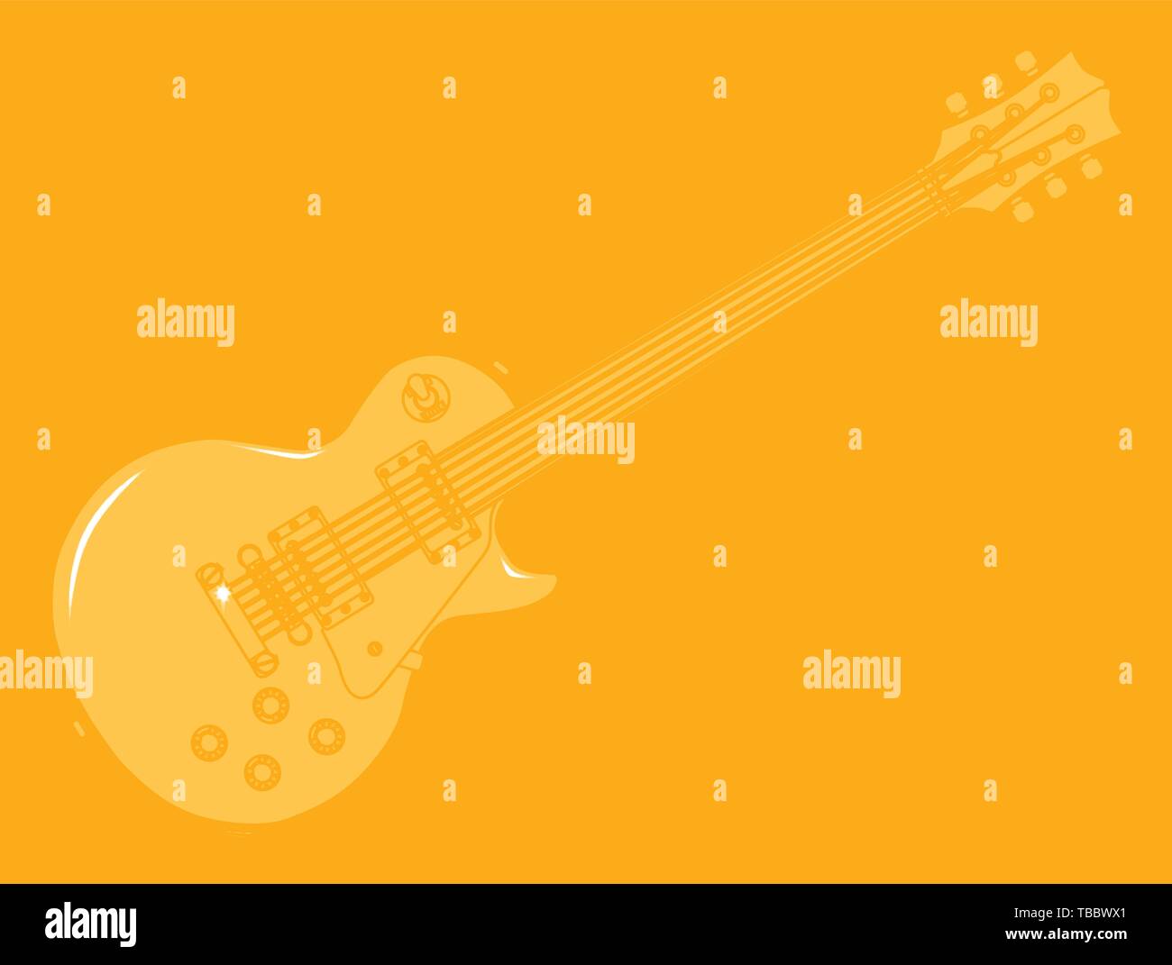 The definitive rock and roll guitar as a page background Stock Vector ...