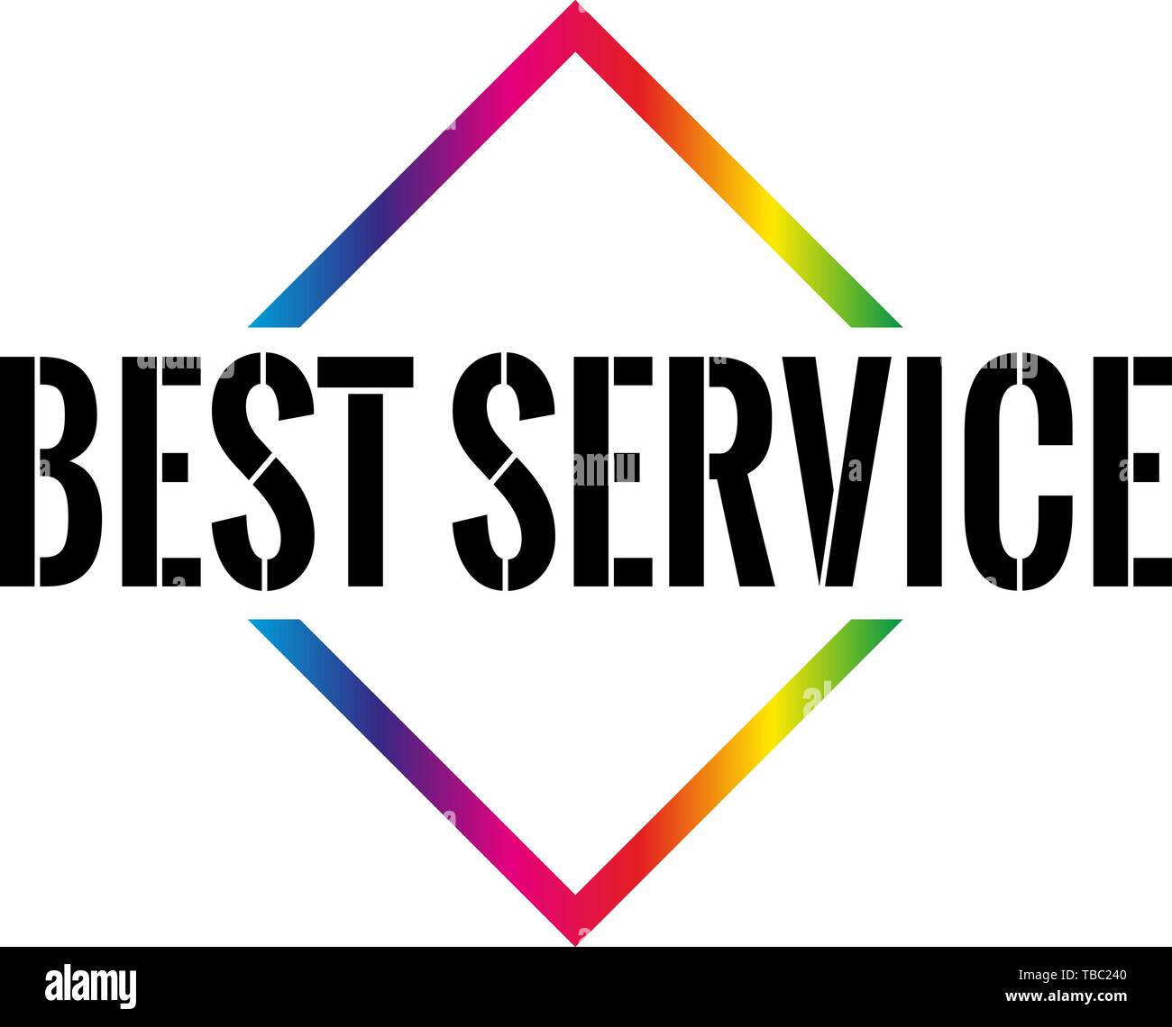 best service Triangle or pyramid line art vector icon Stock Vector