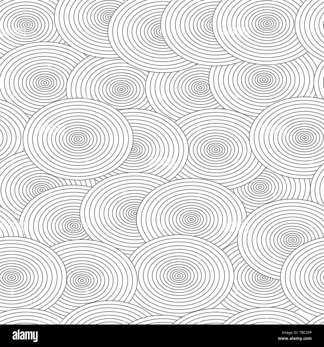 seamless pattern with black and white circles vector Stock Vector Image ...