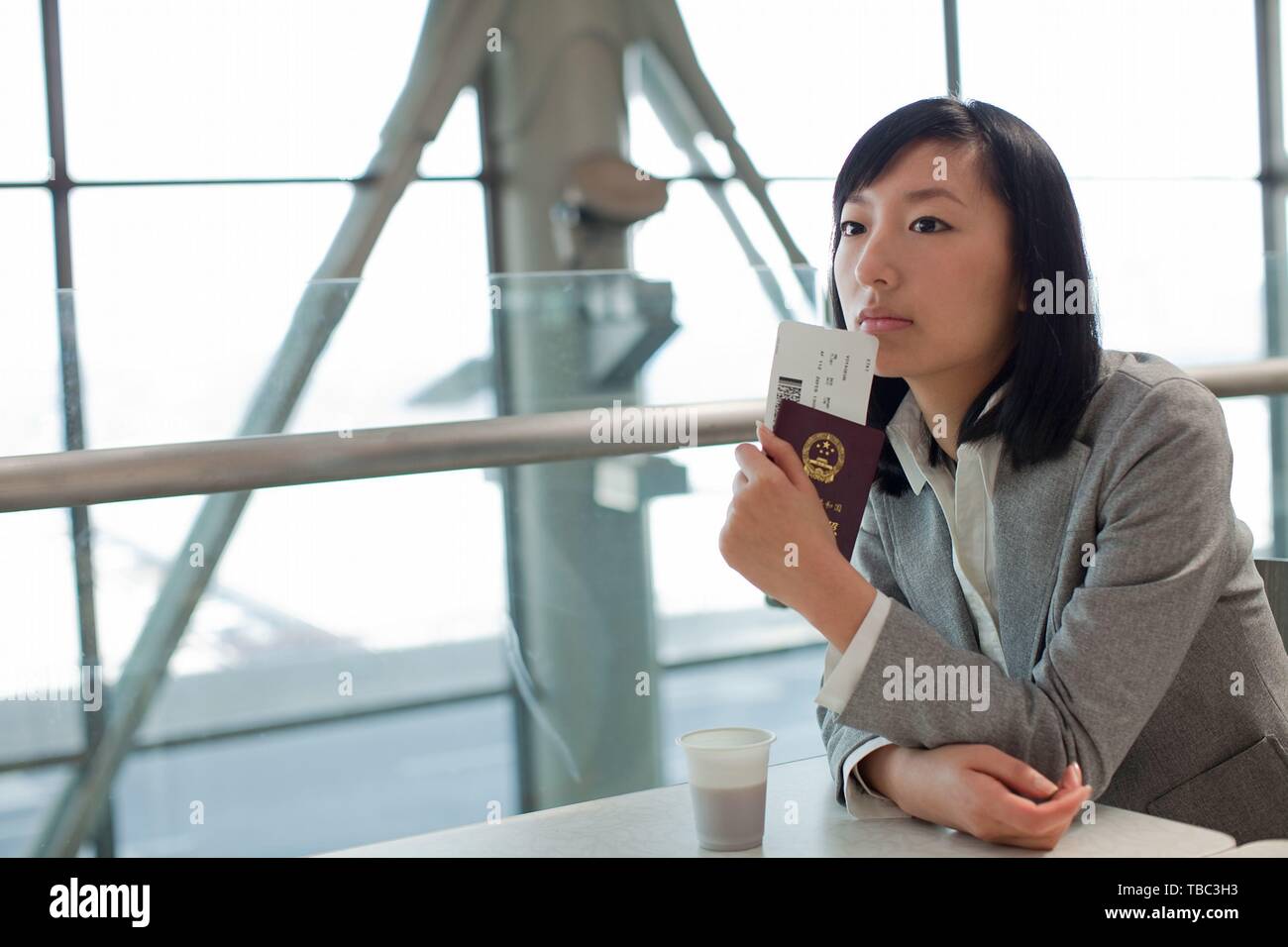 Asian woman rest sitting hi-res stock photography and images - Alamy