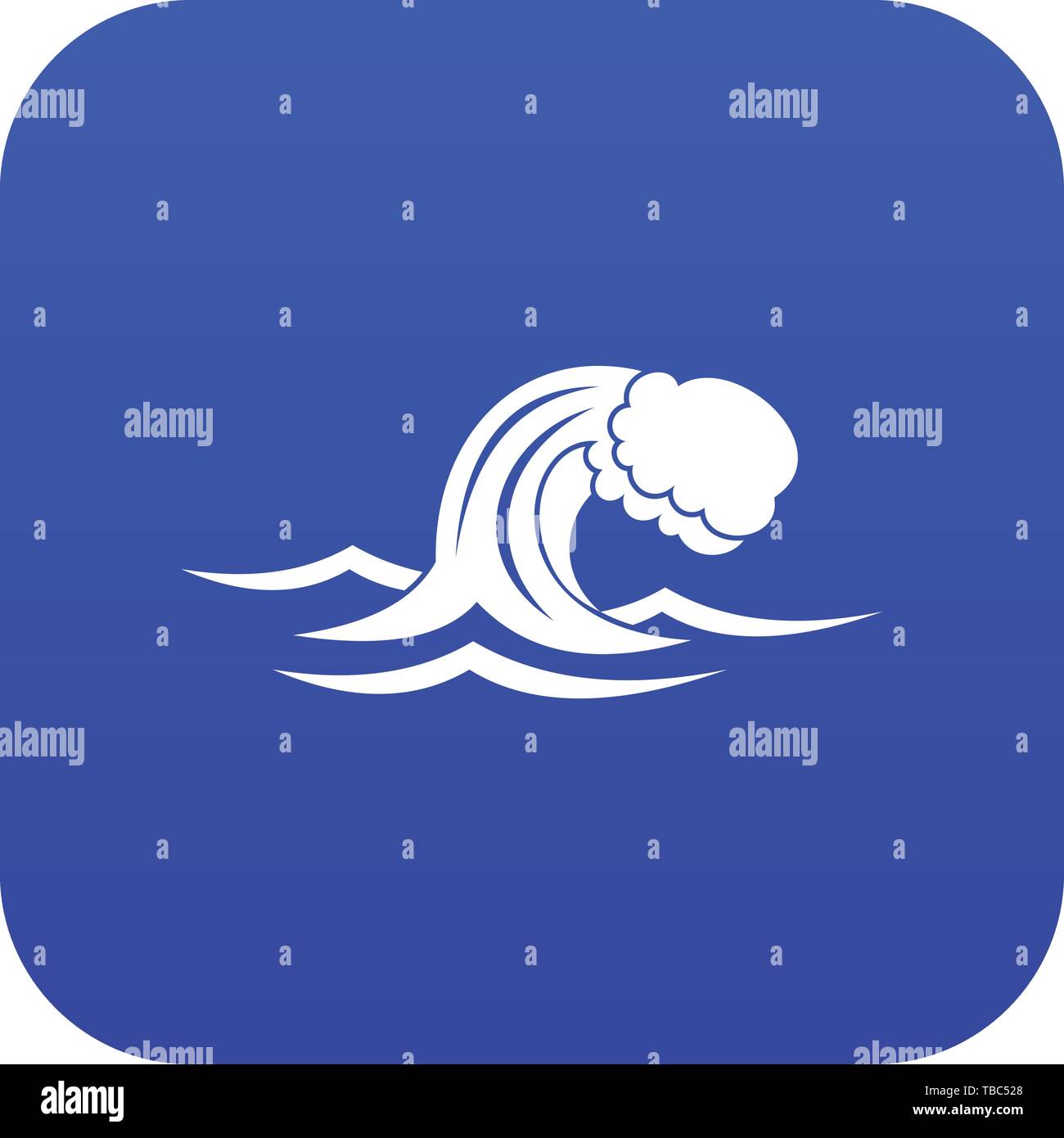 Foamy wave icon digital blue Stock Vector Image & Art - Alamy