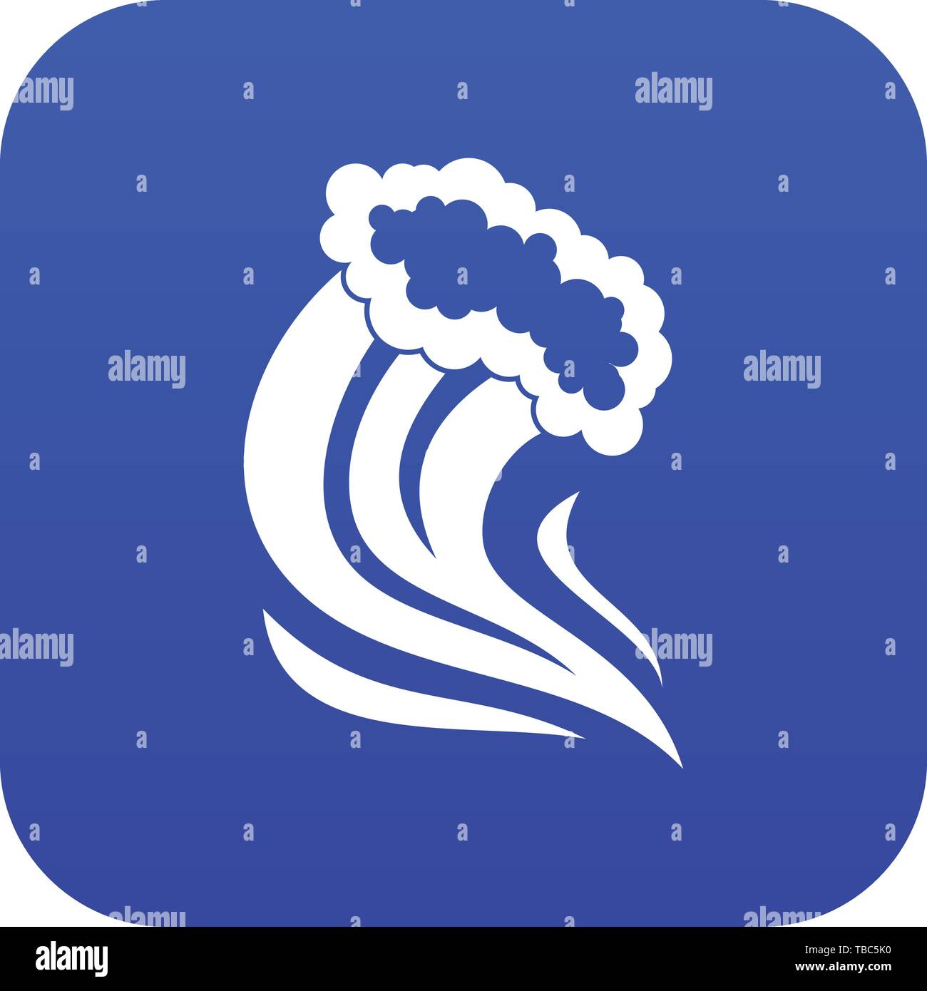 Foamy splash icon digital blue Stock Vector Image & Art - Alamy