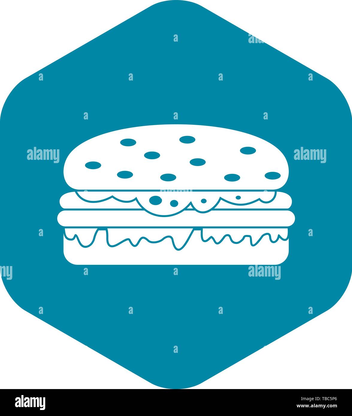 Burger icon simple Stock Vector Image & Art - Alamy