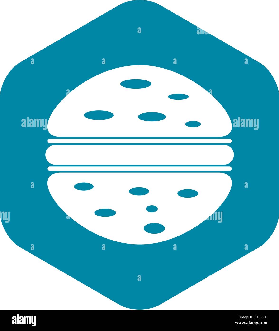Burger icon simple Stock Vector Image & Art - Alamy