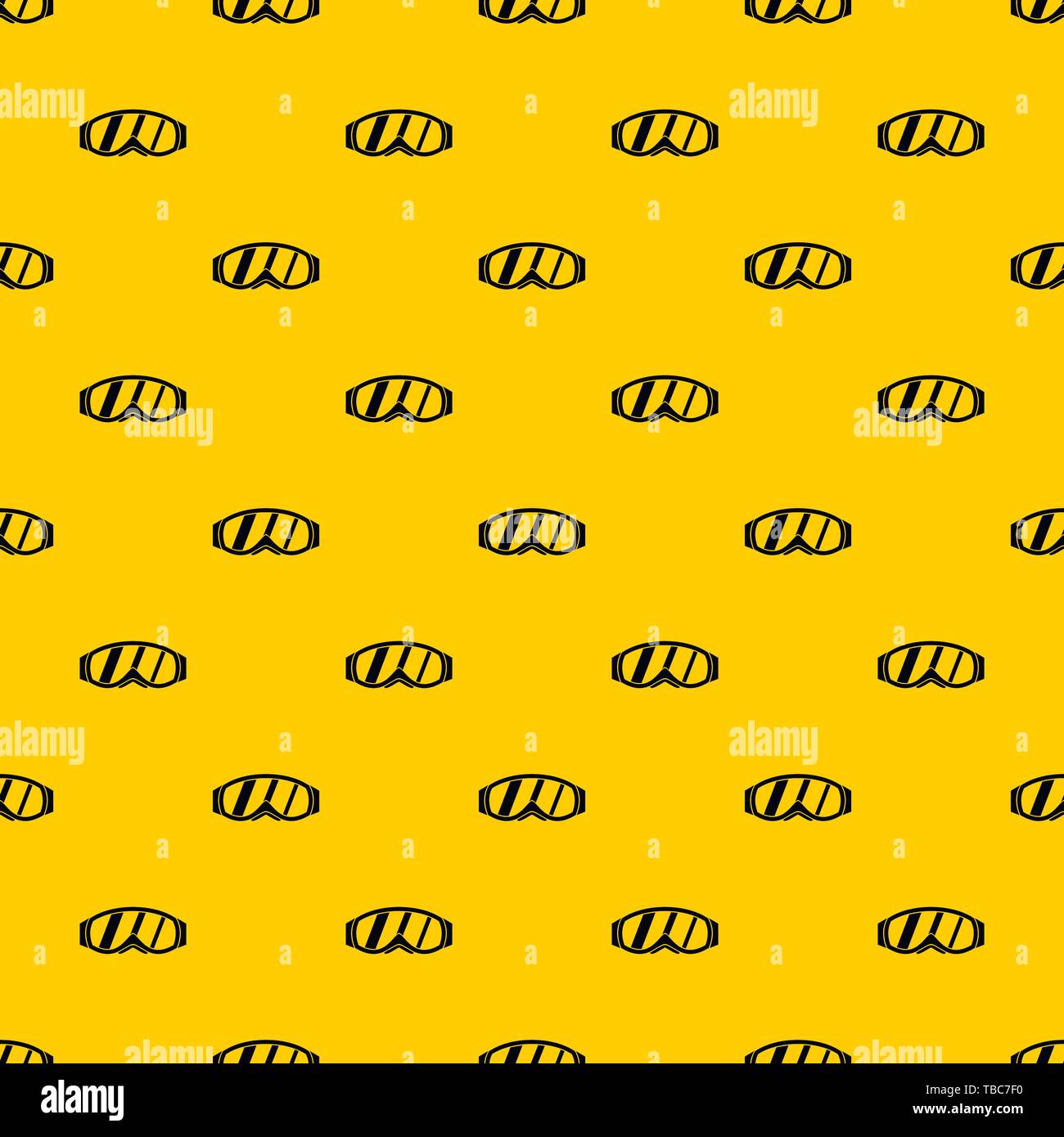 Glasses for snowboarding pattern vector Stock Vector