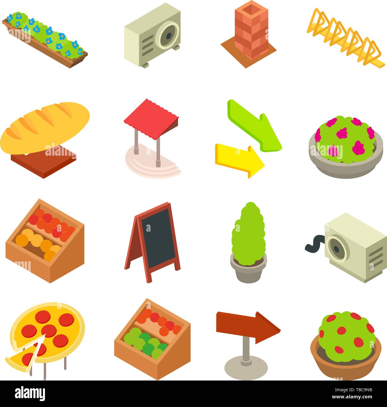 Design bakery icons set, isometric style Stock Vector Image & Art - Alamy