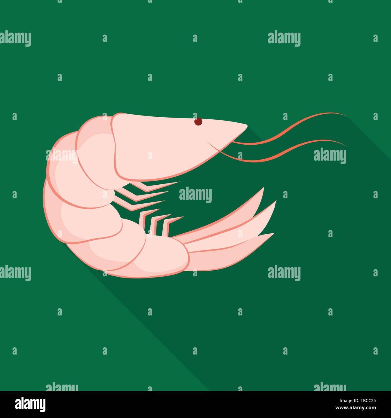 Vector illustration of prawn and creature logo. Set of prawn and fresh ...