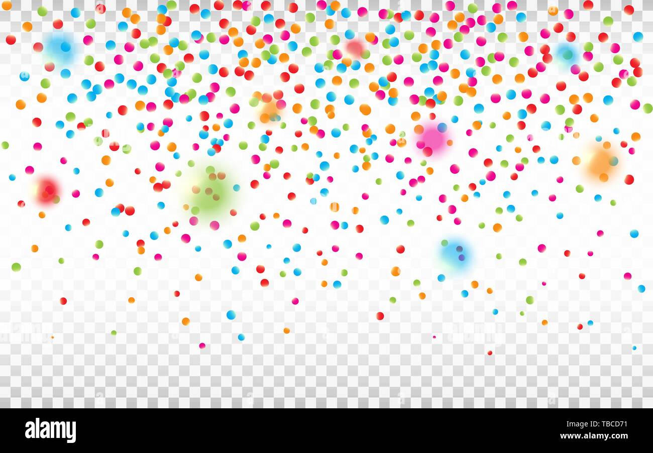 Vibrant seamless vector pattern of falling paper confetti in the colors of  the rainbow or spectrum in a festive party or holiday concept such as New  Stock Vector Image & Art 