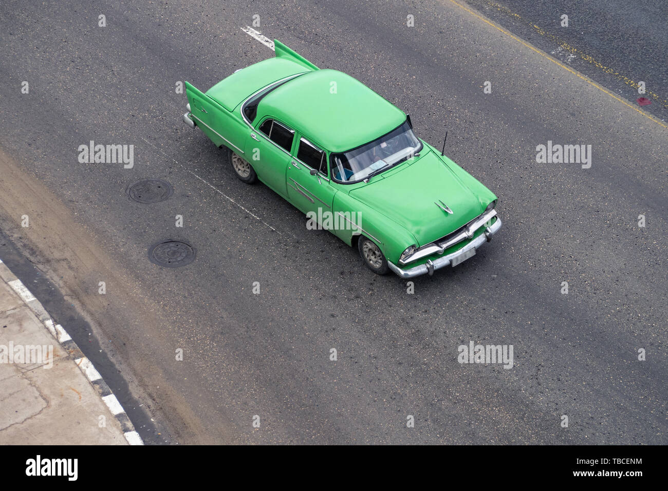 HAVANA, CUBA - FEBRUARY 2019: Classic Pontiac car on the street in Havana Stock Photo
