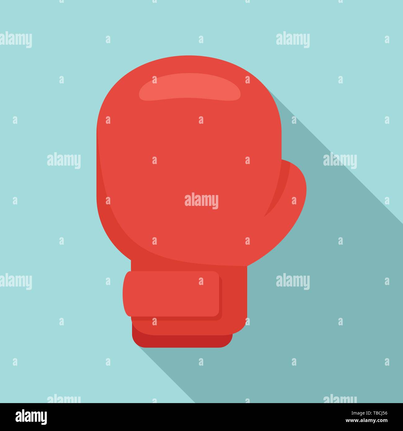 Boxing glove icon. Flat illustration of boxing glove vector icon for ...