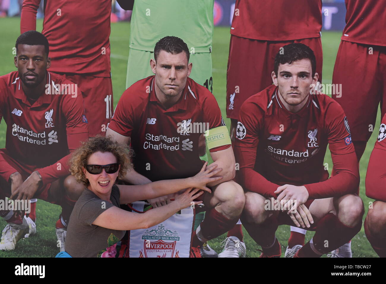 Liverpool champions league final fans hi-res stock photography and images -  Page 5 - Alamy