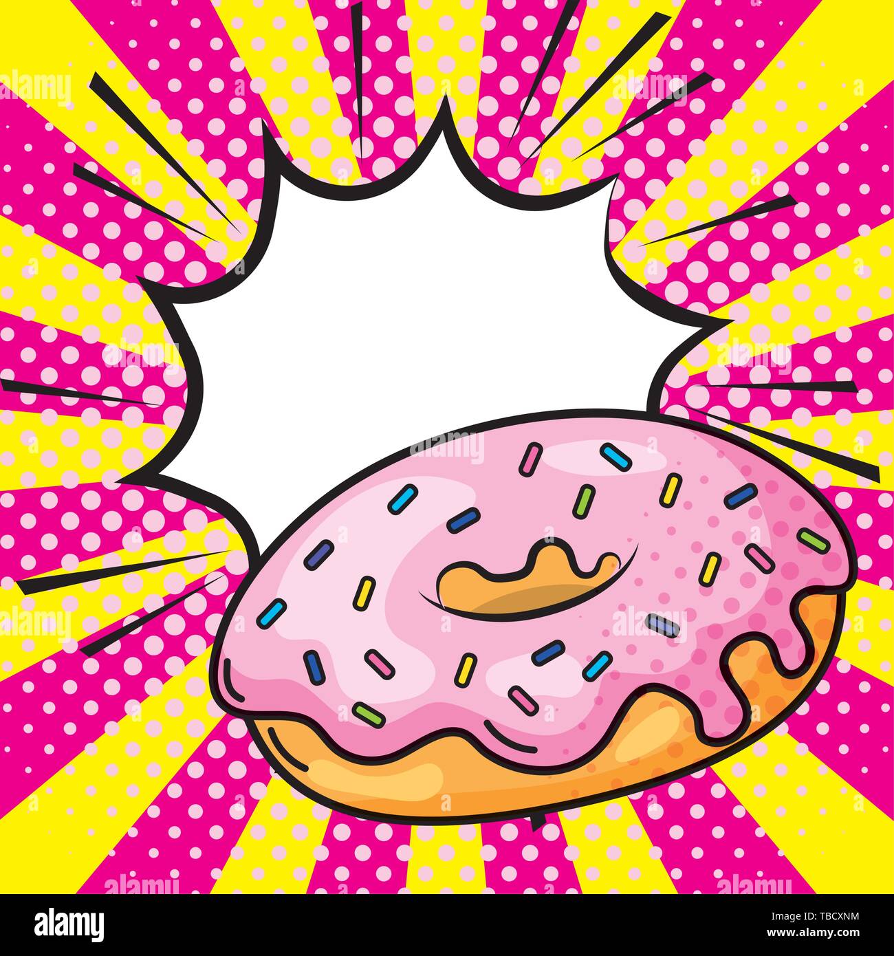 donut icon cartoon pop art background vector illustration graphic design  Stock Vector Image & Art - Alamy
