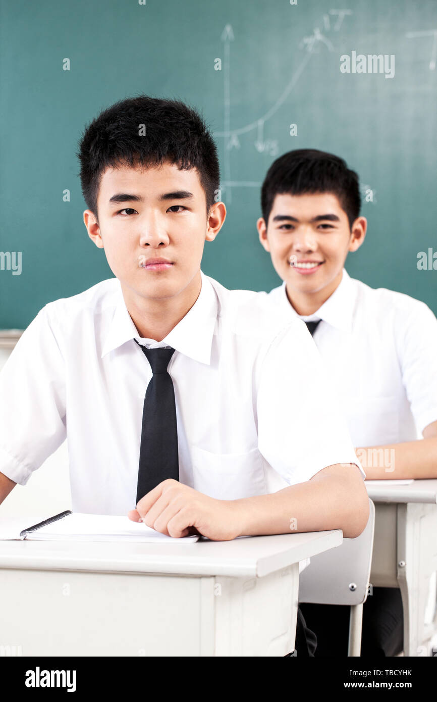 Learning time for high school students Stock Photo