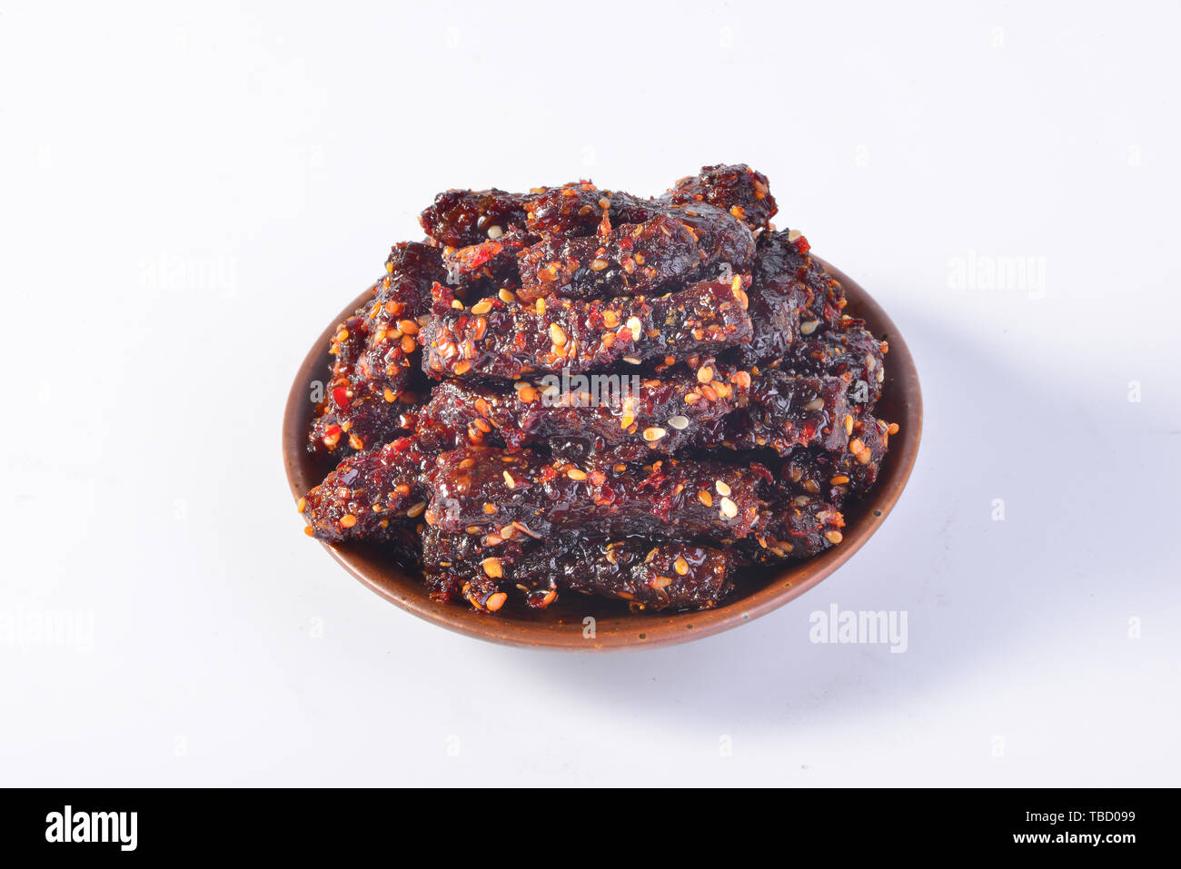 Spicy beef strips Stock Photo - Alamy