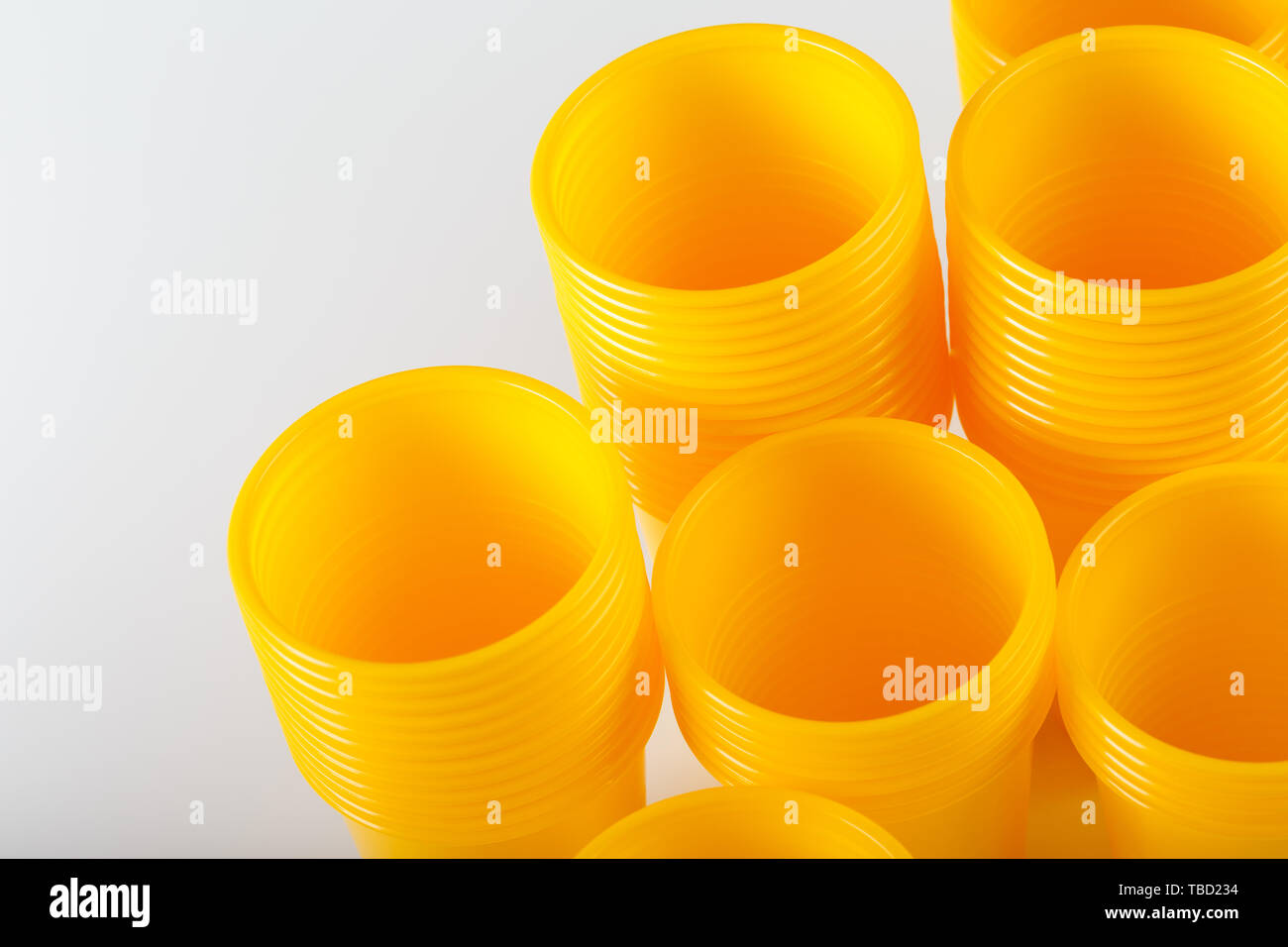 disposable plastic glasses Stock Photo Alamy
