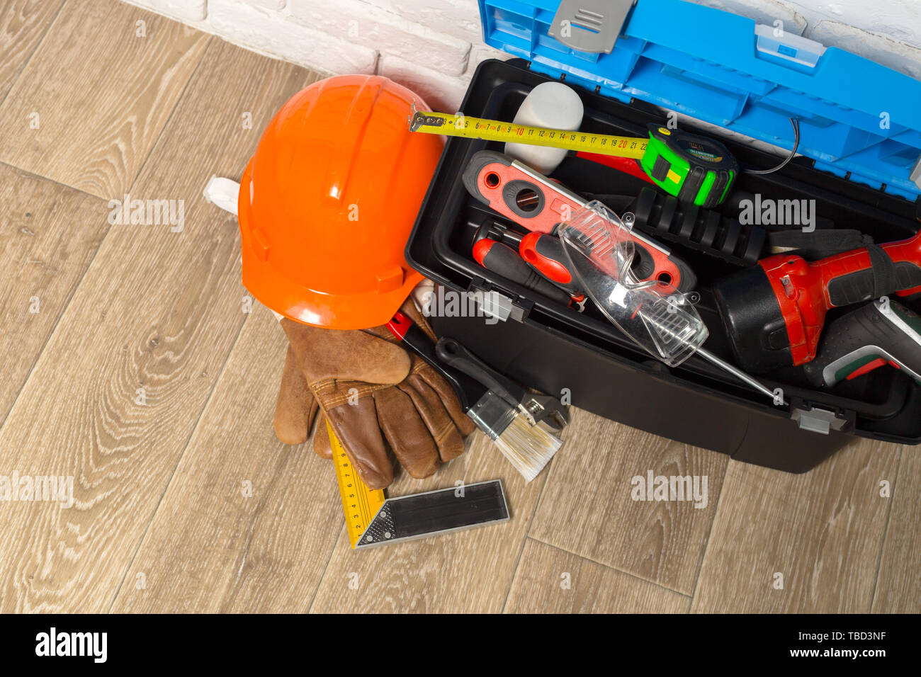 Support service concept. Toolbox with tools Stock Photo - Alamy