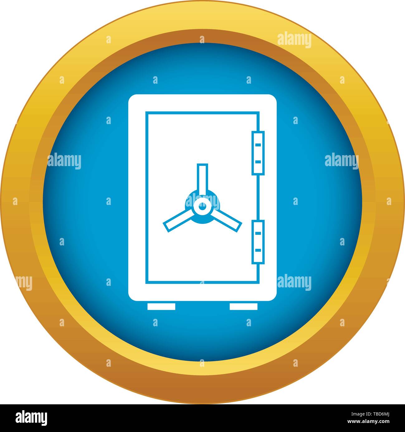 Safe icon blue vector isolated Stock Vector Image & Art - Alamy