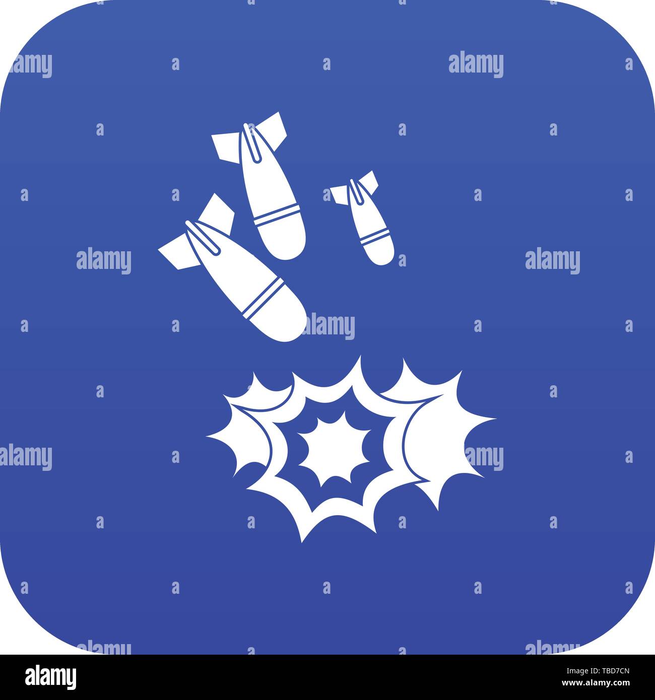 Bomb icon digital blue Stock Vector Image & Art - Alamy
