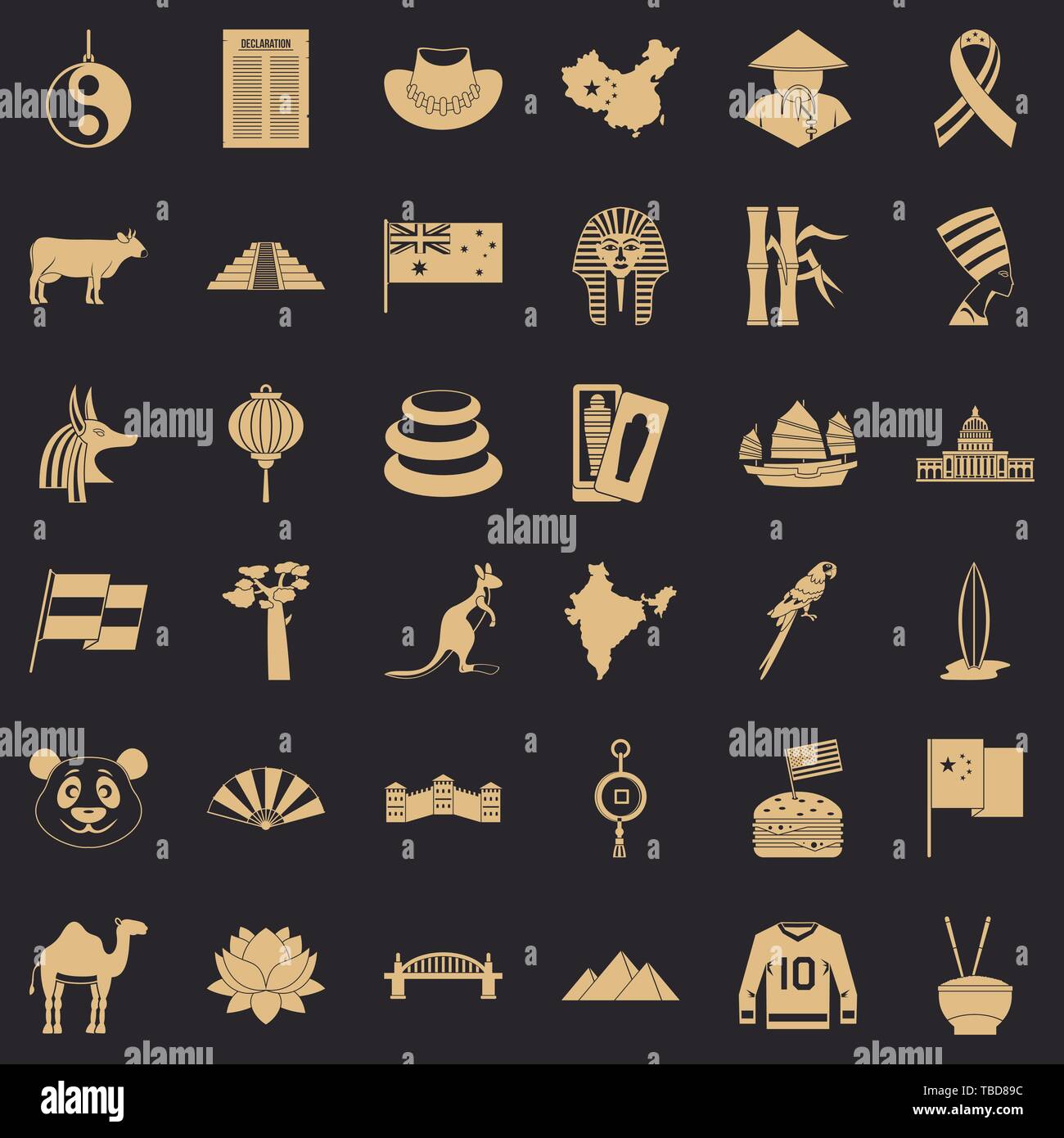 World Icons Set Simple Style Stock Vector Image Art Alamy World Icons Set Simple Style Stock Vector Image Art Alamy