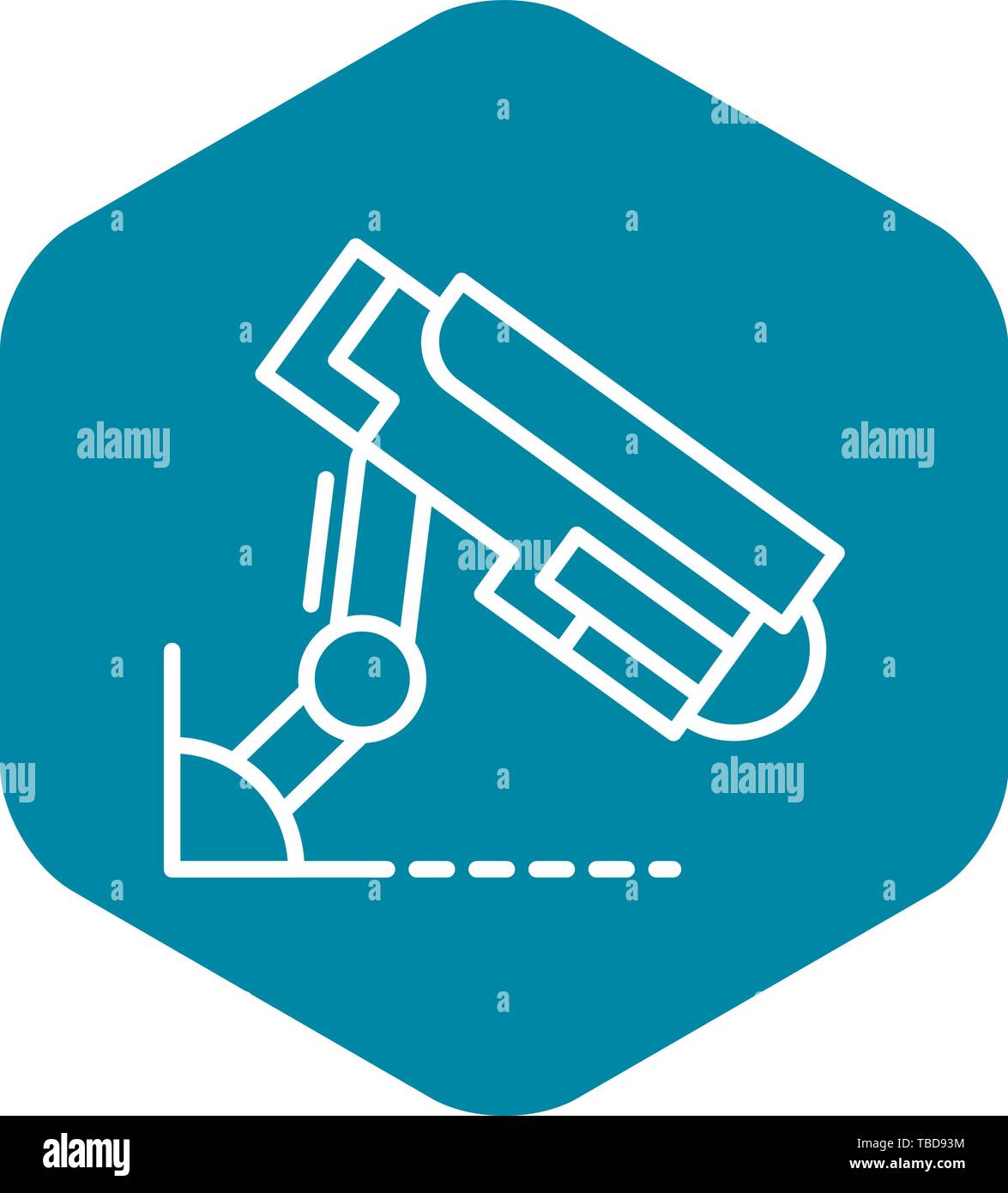 Outdoor security camera icon, outline style Stock Vector Image & Art ...