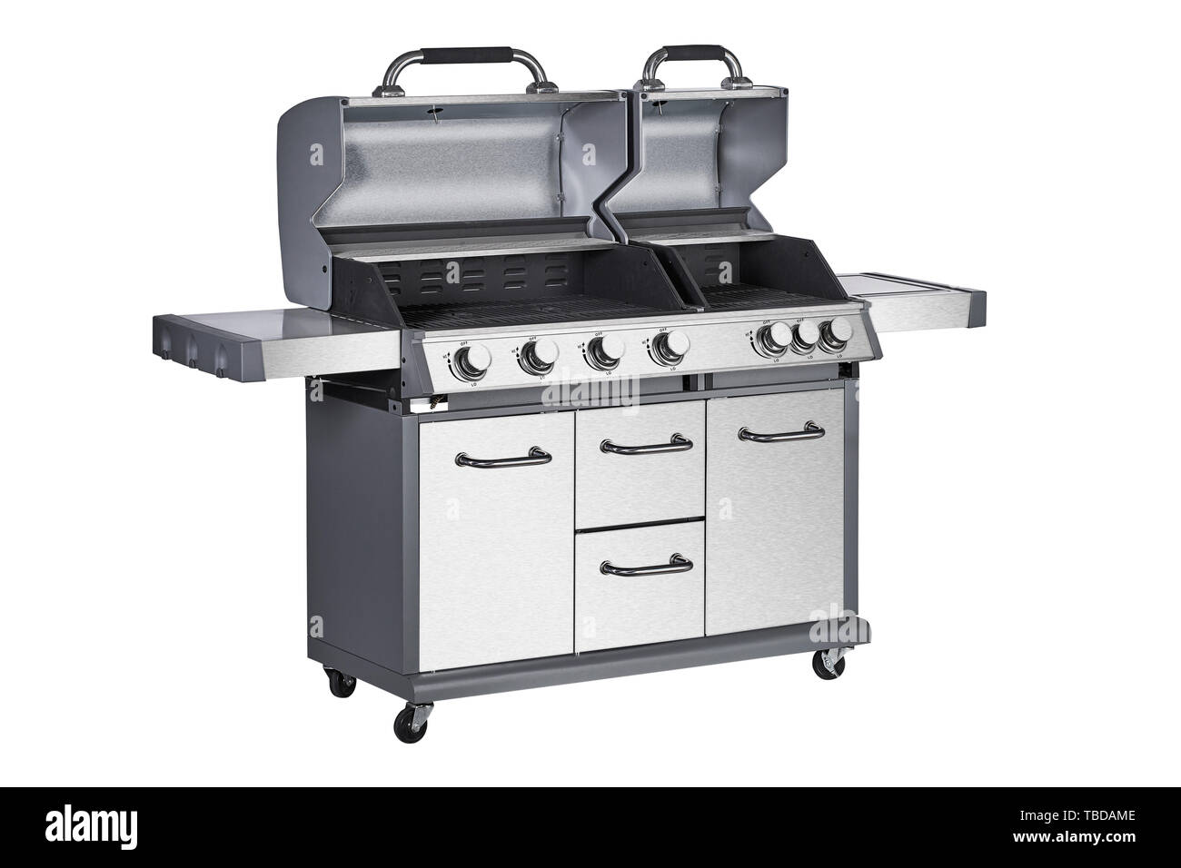 Stainless steel grill Stock Photo - Alamy